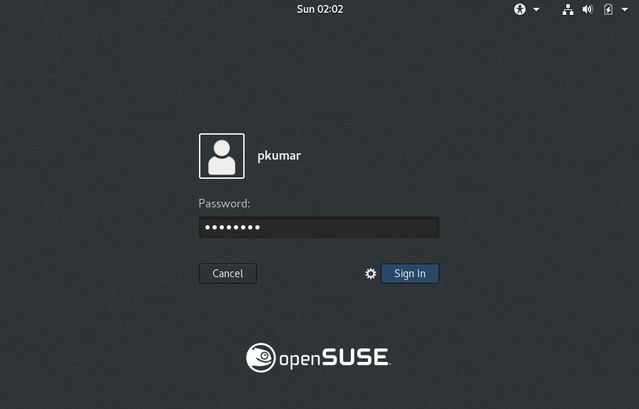 Login-screen-openSUSE-Leap15