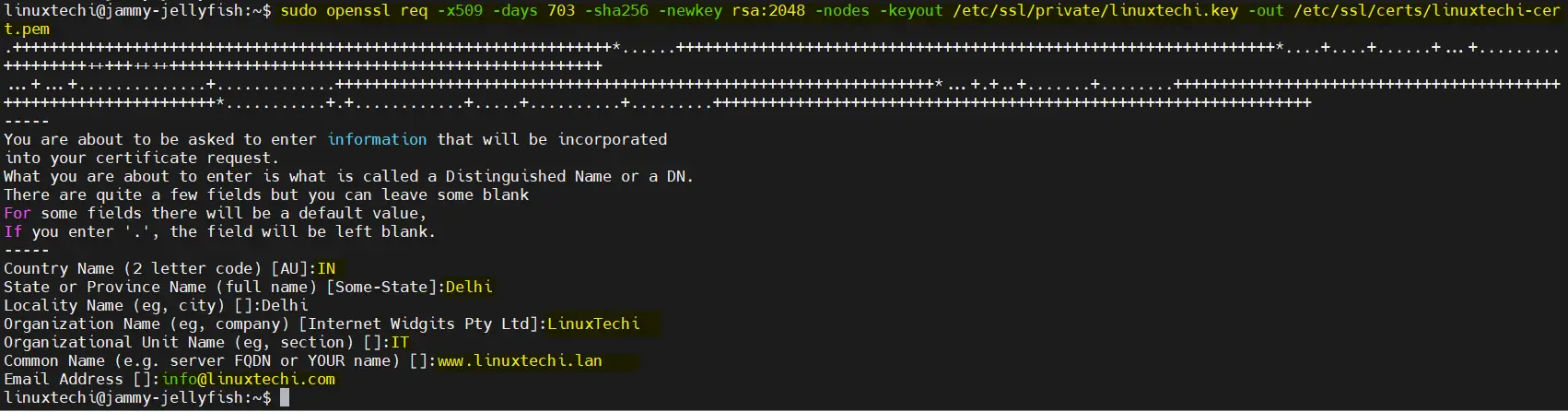 Openssl-command-self-signed-certificates-Ubuntu