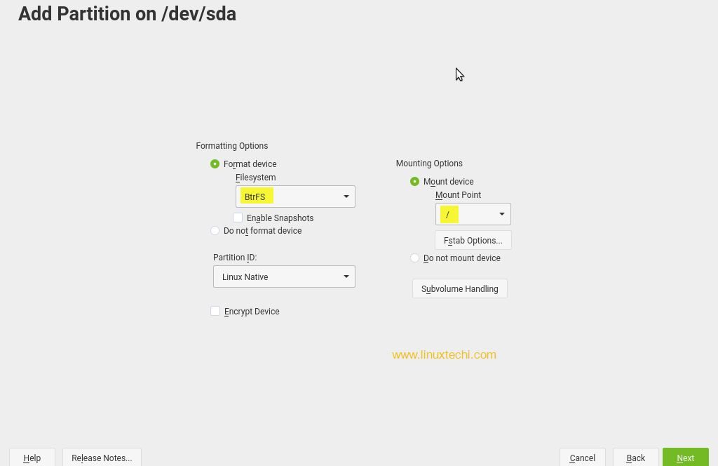 slash-root-partition-opensuse-leap15