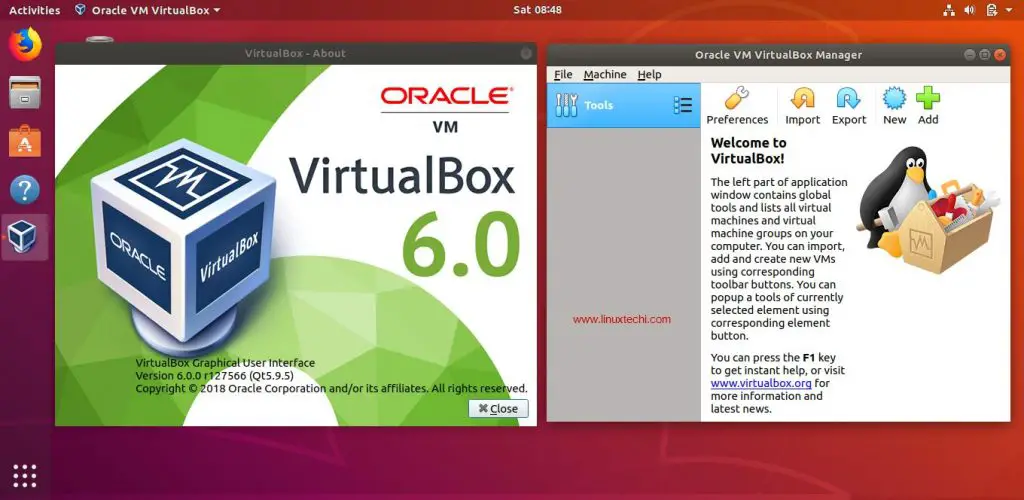 Access-VirtualBox6-Ubuntu18