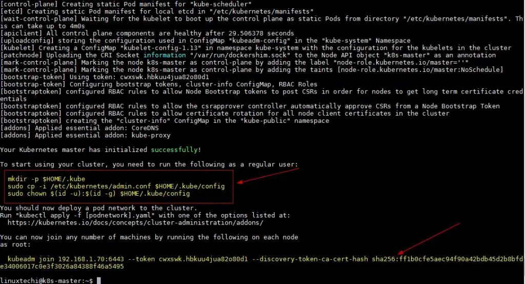 Kubeadm-Command-Output-Ubuntu18