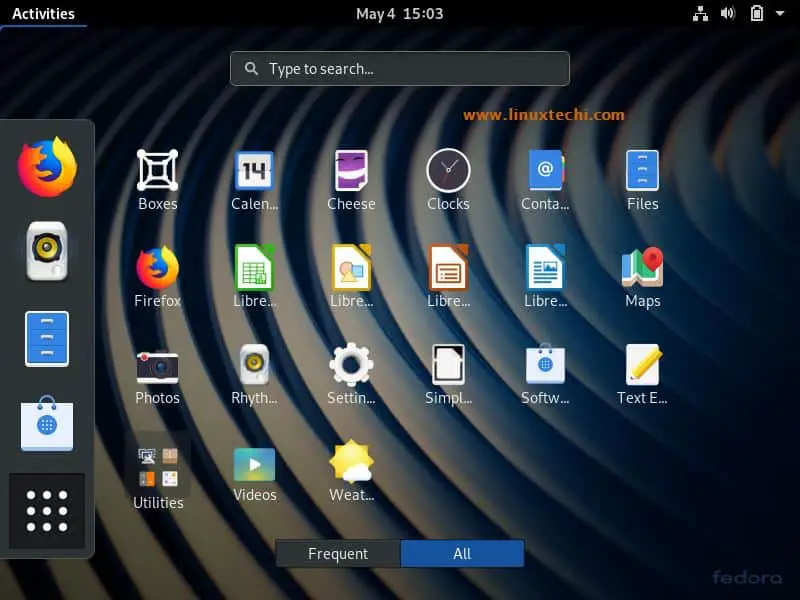 Gnome-Desktop-Screen-Fedora30