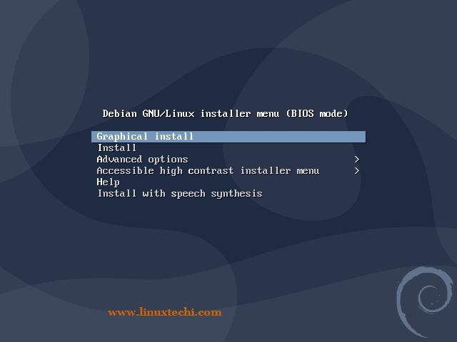 Choose-Graphical-Install-Debian-10