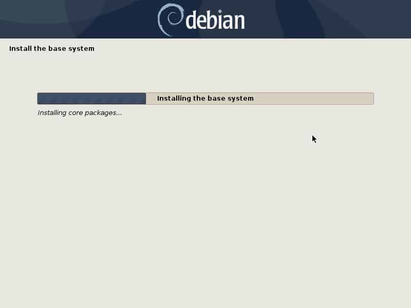 Debian10-Installation-Progress