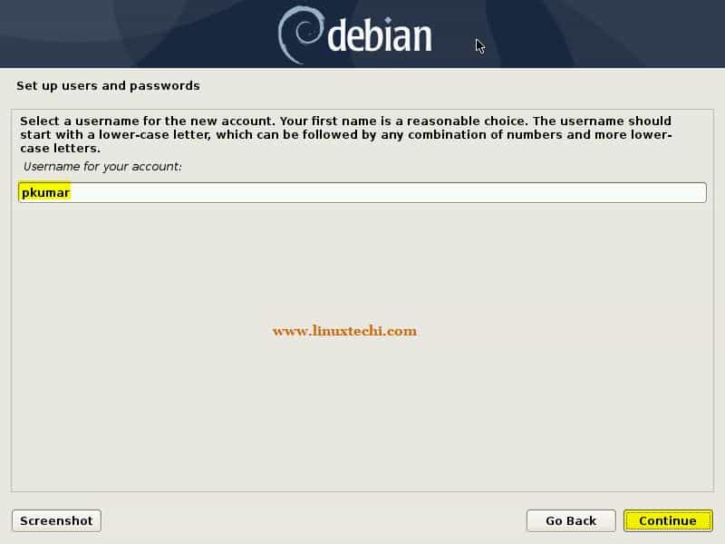 UserName-LocalUser-Debian10-Installation