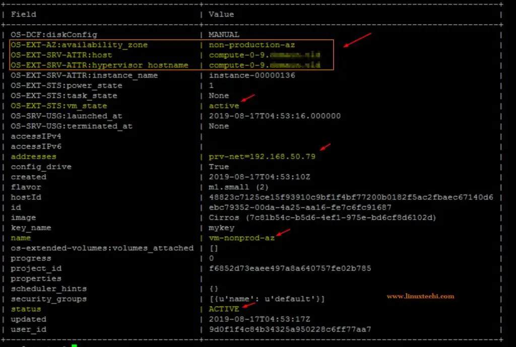 OpenStack-Non-Production-AZ-VM