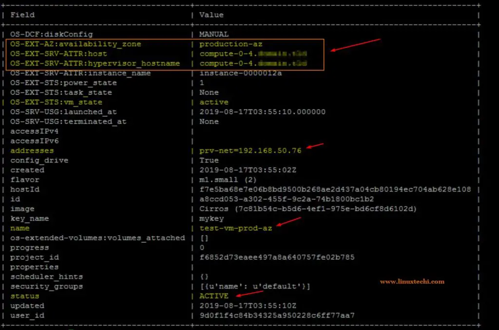 Openstack-Server-AZ-command