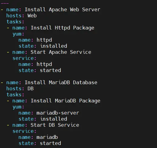 Sample-Ansible-Playbook-Install-Apache-MariaDB