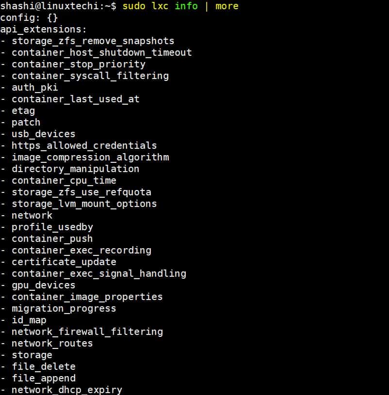 lxc-info-command