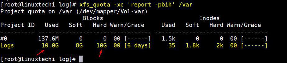 xfs-project-quota-details