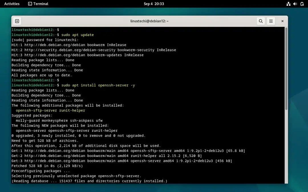 How to Setup SFTP Server on Debian 12