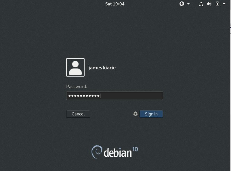 Debian10-log-in