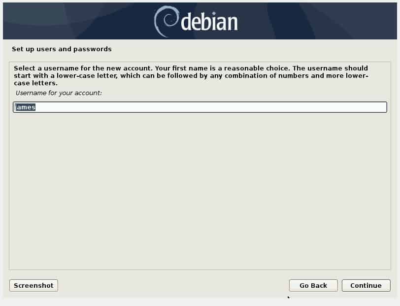 Specify-username-Debian10