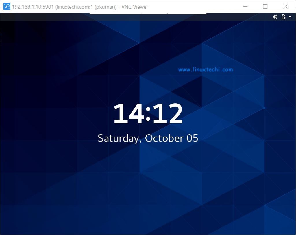 VNC-Desktop-Screen-CentOS8