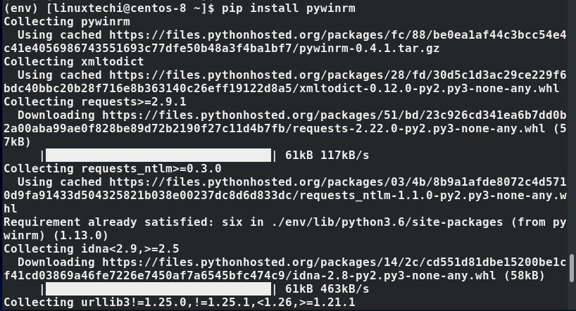 install-pywinrm