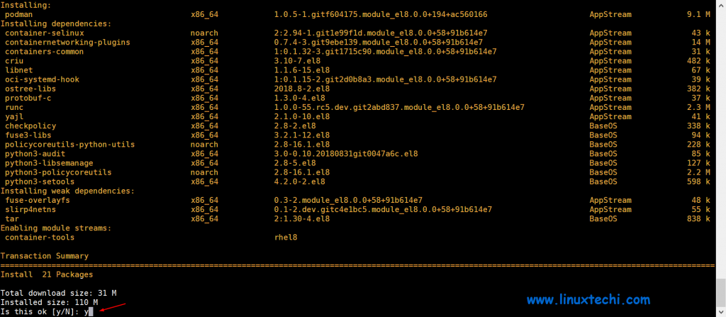 install-podman-centos8