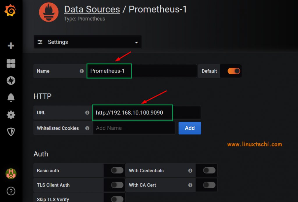 Prometheus-Server-Settings-Grafana