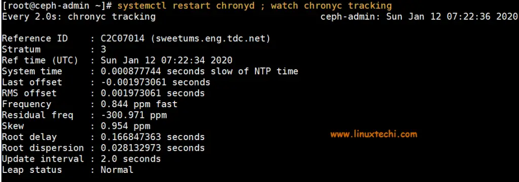 Restart-track-chrony-linux-server