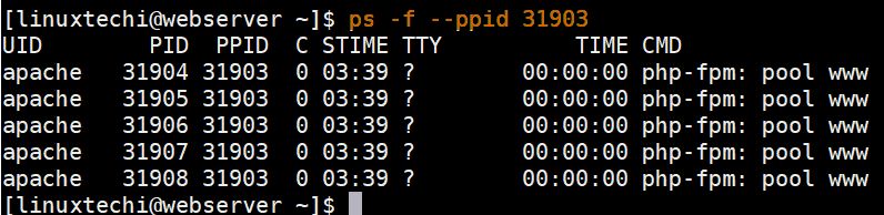 process-based-on-ppid-ps-command