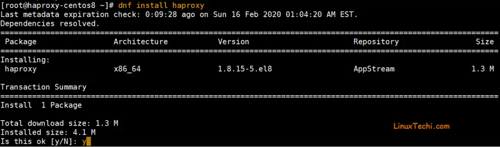 dnf-install-haproxy-centos8