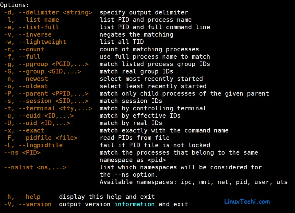 pgrep-command-options-linux