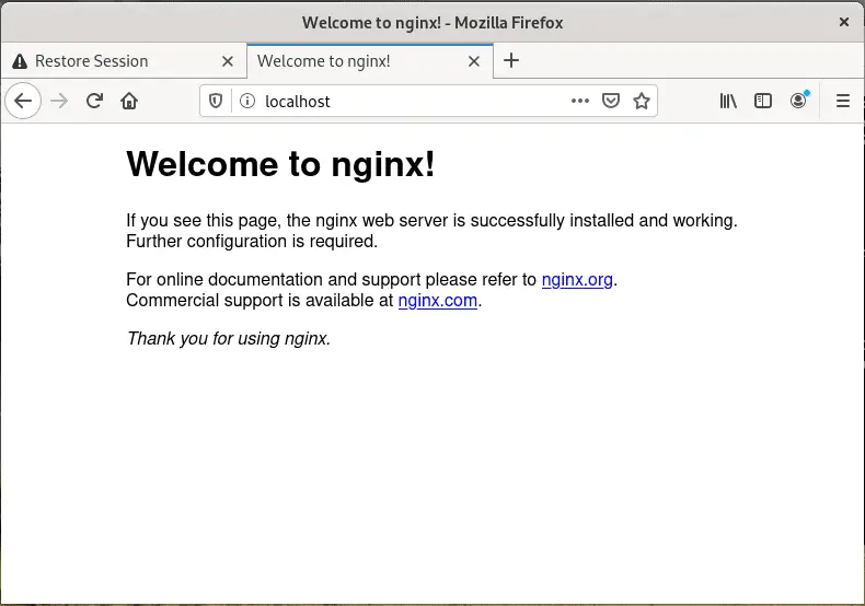Nginx-web-page-arch-linux