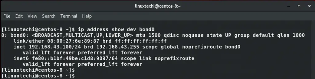 ip-command-bond-centos8