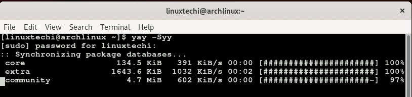 update-archlinux