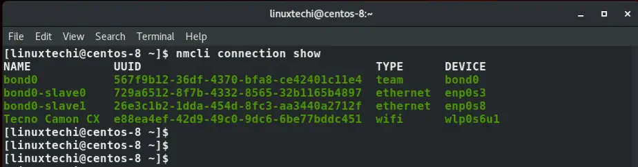 verify-connection-nmcli-centos8