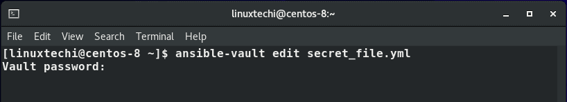 Edit-ansible-vault-encrypted-file