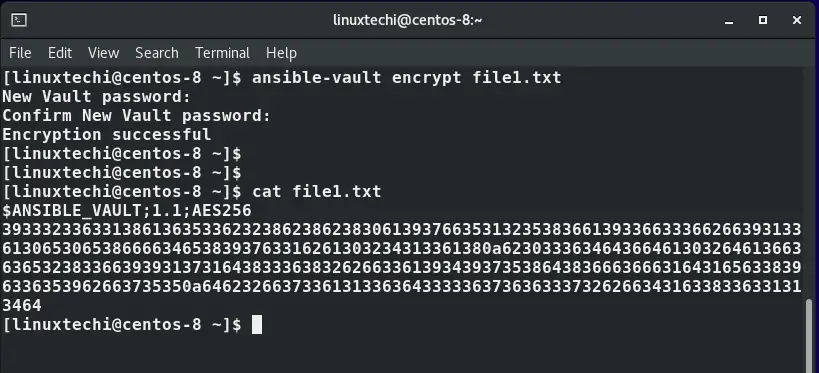 Encrypt-file-ansible-vault