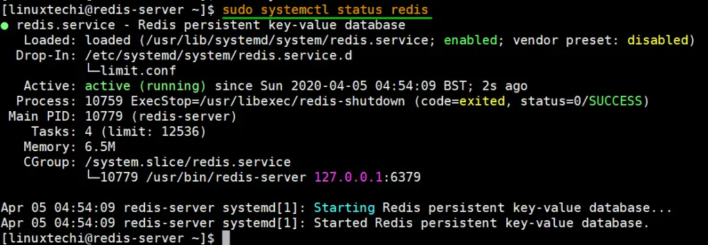 Redis-Service-Status-CentOS
