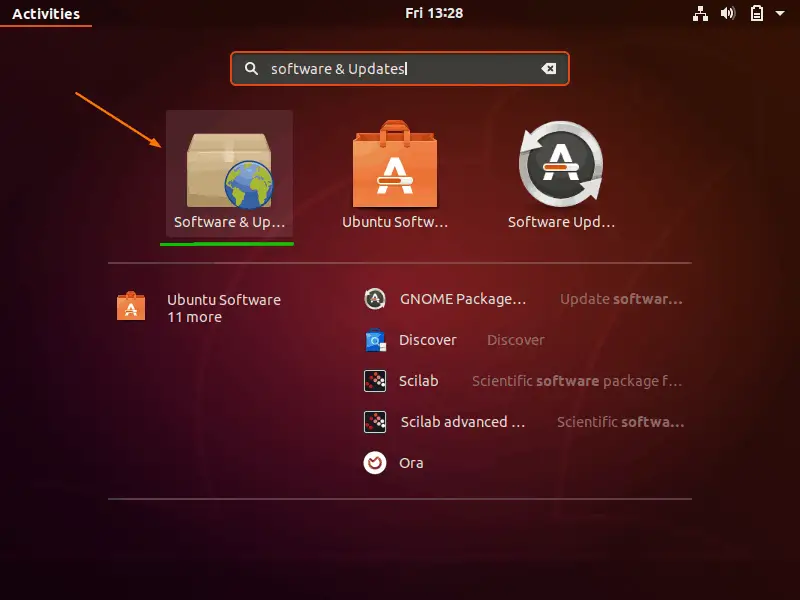 Search-Software-Updates-Ubuntu18