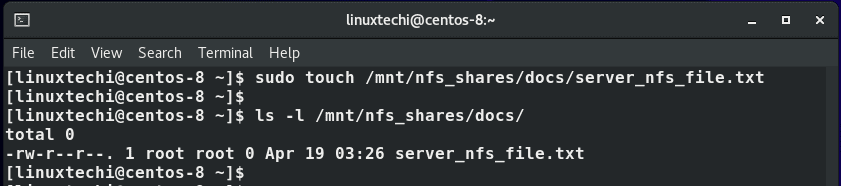 Create-File-NFS-Share-CentOS8-RHEL8