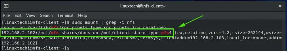 NFS-Mount-Grep-CentOS8-RHEL8