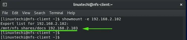Showmount-Command-Output-CentOS8