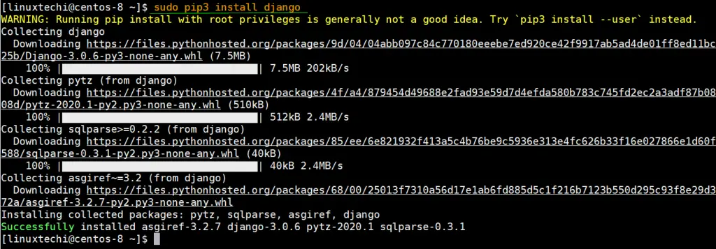 pip3-install-django-centos8