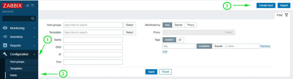 Create-Windows-Host-Zabbix-Server