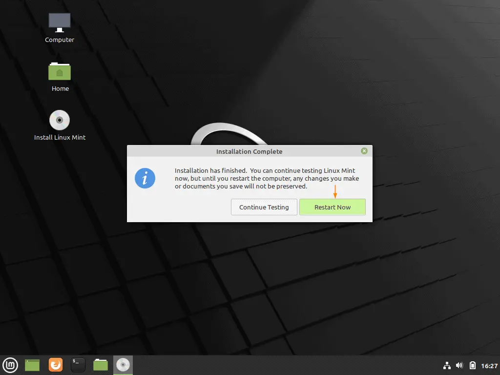 Installation-Completed-LinuxMint20
