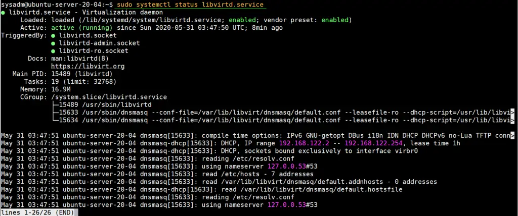 Libvirtd-service-status-ubuntu-20-04-lts-server
