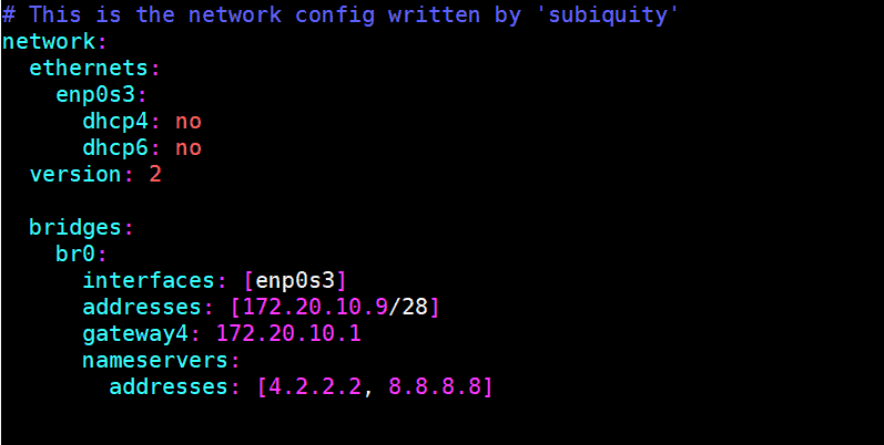Network-Bridge-netplanner-config-ubuntu20-04-server
