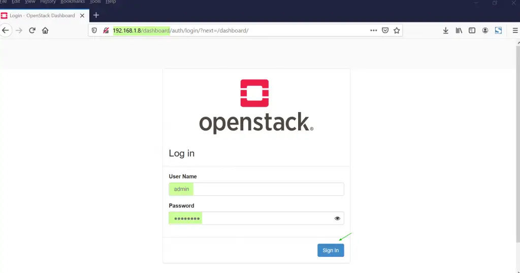 OpenStack-Horizon-Dashboard-CentOS8