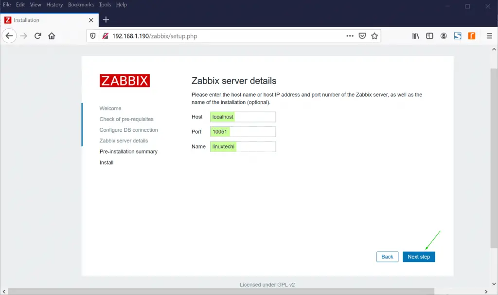 Zabbix-Server-Details-CentOS8