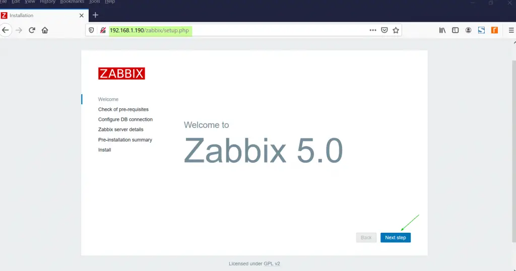 Zabbix-Server-Setup-Page-CentOS8