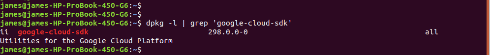 Google-Cloud-SDK-Version-Ubuntu