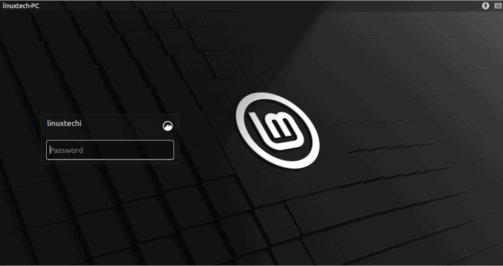 Login-Screen-after-LinuxMint20-Installation