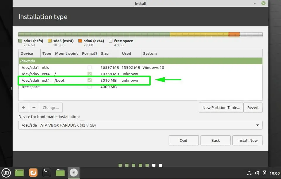boot-device-labelled-during-linuxmint20-installation