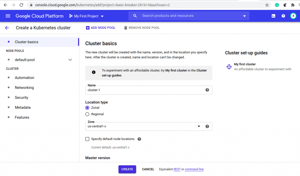 k8s-cluster-basics-gcp