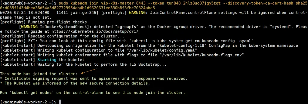 worker-2-join-kubernetes-cluster