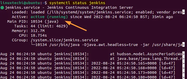 Jenkins-Systemctl-Status-Ubuntu